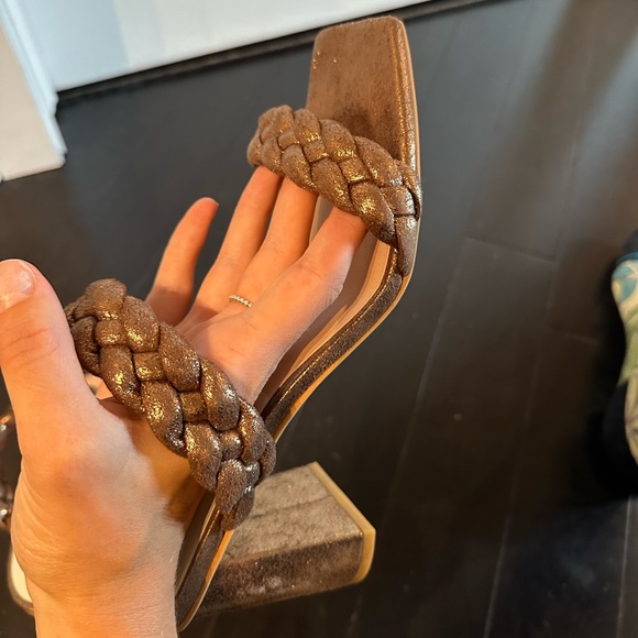 Brown glitter heels - Picture 2 of 6